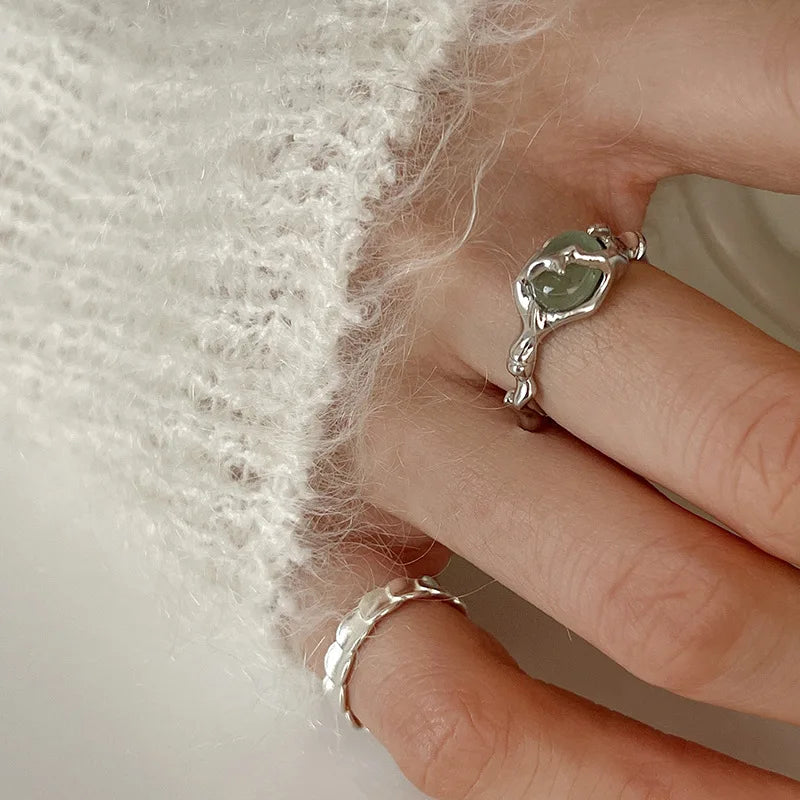 Jade Melt Ring