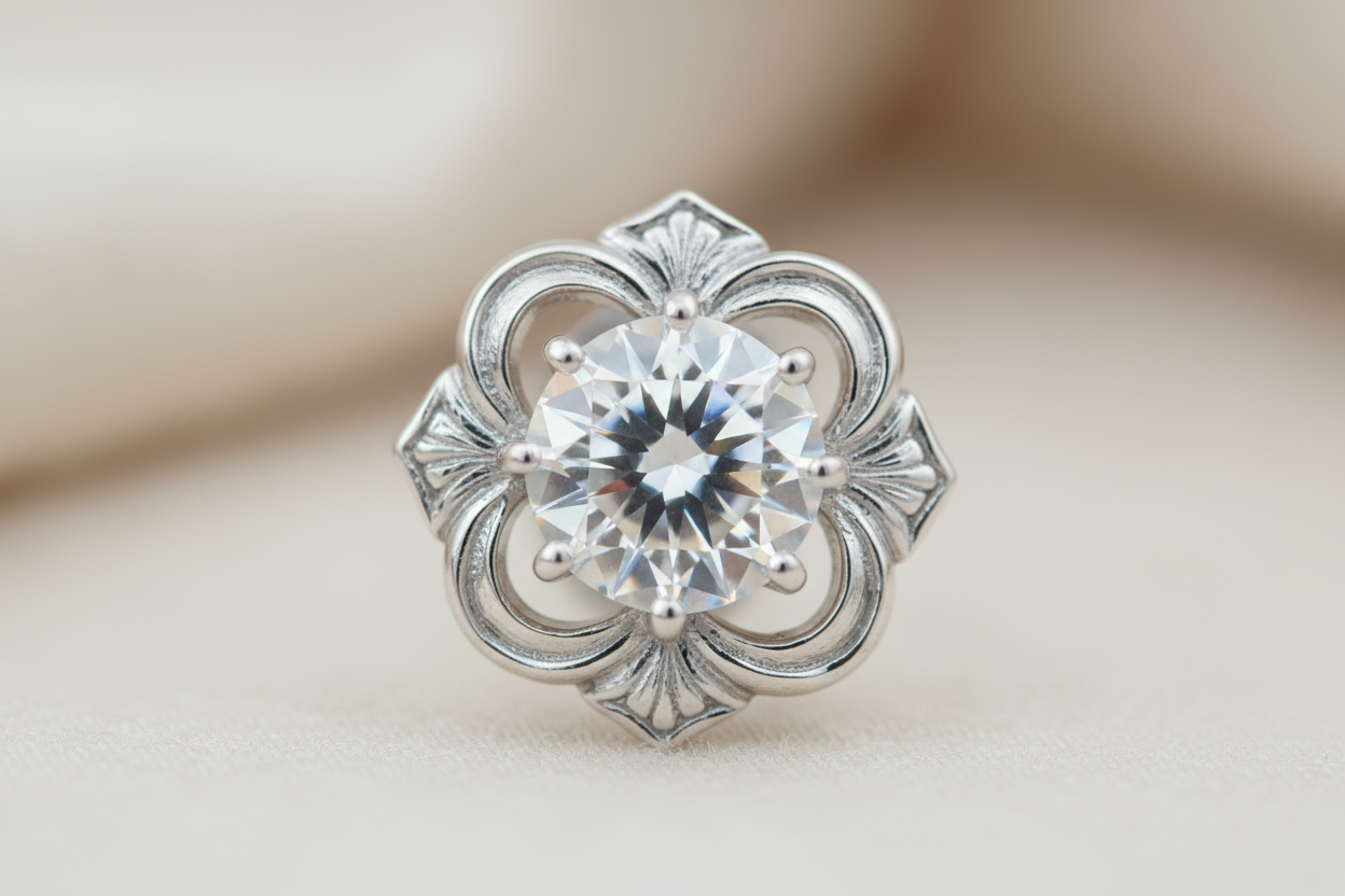 Moissanite Stud

Add a touch of timeless elegance with the Vnox Moissanite Stud, a delicate and sparkling earring designed for women who love subtle luxury. Crafted from 925 sterling silver and featuring a brilliant moissanite stone, this stud offers lasting shine and sophistication. Its classic flower-inspired design blends modern trendiness with a hint of vintage charm, making it perfect for any occasion — from weddings and parties to birthdays and anniversaries.

Lightweight and comfortable for all-day w